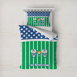 Football Duvet Cover Set - Twin (Personalized)