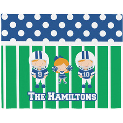Football Woven Fabric Placemat - Twill w/ Multiple Names