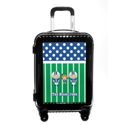 Football Carry On Hard Shell Suitcase (Personalized)