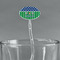 Football Clear Plastic 7" Stir Stick - Oval - Main