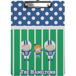 Football Clipboard (Letter Size) (Personalized)
