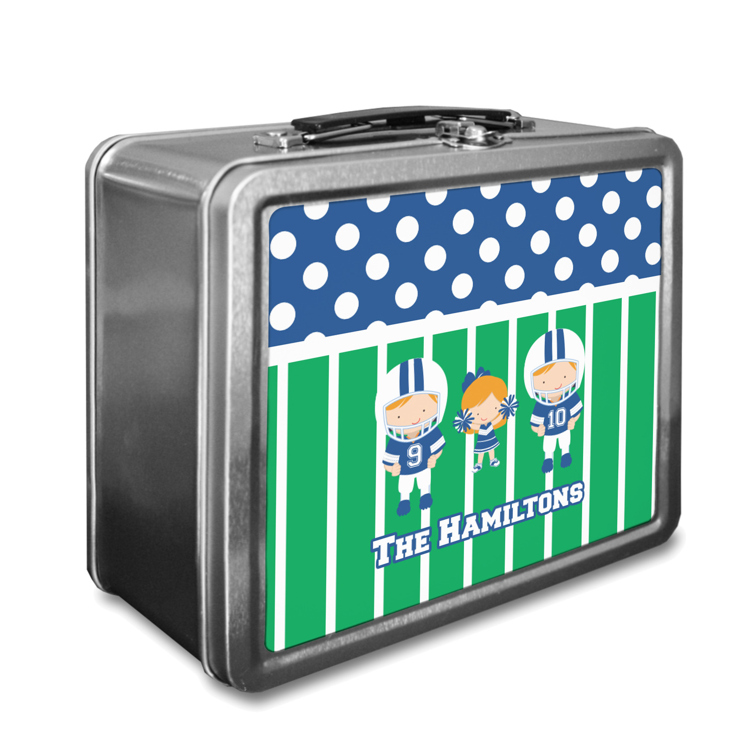 boys football lunch box