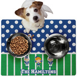 Football Dog Food Mat - Medium w/ Multiple Names