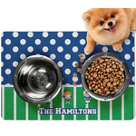 Football Dog Food Mat - Small w/ Multiple Names