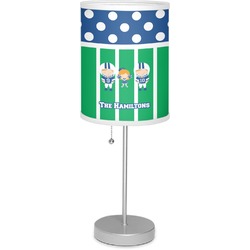 Football 7" Drum Lamp with Shade Linen (Personalized)