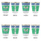 Football Glass Shot Glass - with gold rim - Set of 4 - APPROVAL