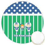 Football Printed Cookie Topper - 3.25" (Personalized)