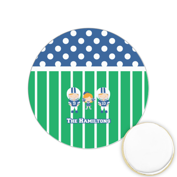 Custom Football Printed Cookie Topper - 1.25" (Personalized)
