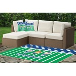 Football Indoor / Outdoor Rug - Custom Size w/ Multiple Names