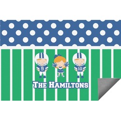 Football Indoor / Outdoor Rug - 2'x3' (Personalized)