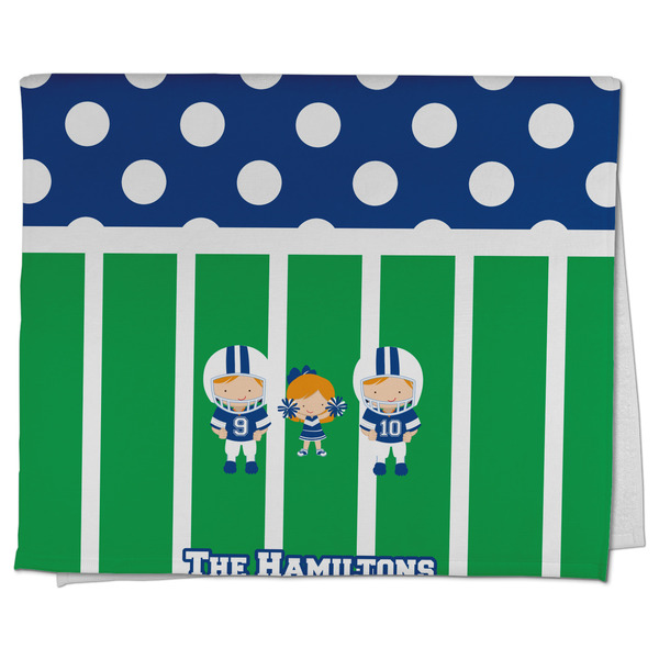 Custom Football Kitchen Towel - Poly Cotton w/ Multiple Names