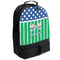 Football Large Backpack - Black - Angled View