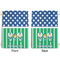 Football Large Laundry Bag - Front & Back View