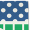 Football Linen Placemat - DETAIL