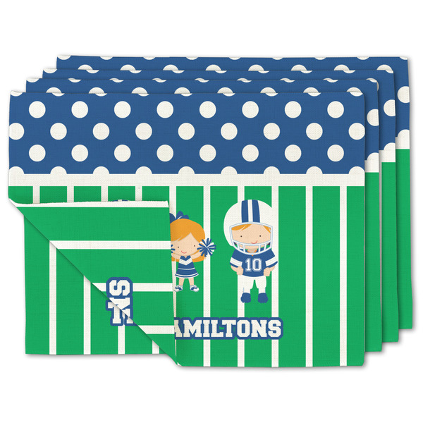 Custom Football Linen Placemat w/ Multiple Names