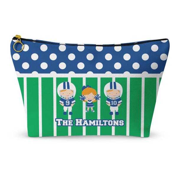 Custom Football Makeup Bag - Small - 8.5"x4.5" (Personalized)