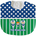 Football Velour Baby Bib w/ Multiple Names