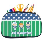 Football Neoprene Pencil Case - Medium w/ Multiple Names