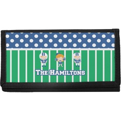 Football Canvas Checkbook Cover (Personalized)