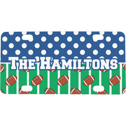 Football Mini / Bicycle License Plate (4 Holes) (Personalized)