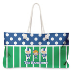 Football Large Tote Bag with Rope Handles (Personalized)