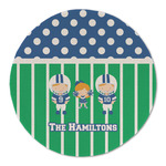 Football Round Linen Placemat (Personalized)