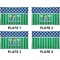 Football Set of Rectangular Dinner Plates (Approval)