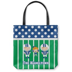 Football Canvas Tote Bag - Large - 18"x18" (Personalized)