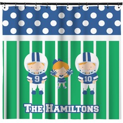 Football Shower Curtain - Custom Size (Personalized)