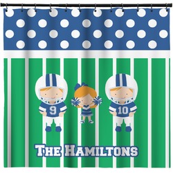 Football Shower Curtain - 71" x 74" (Personalized)