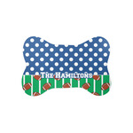 Football Bone Shaped Dog Food Mat (Small) (Personalized)