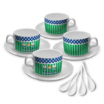 Football Tea Cup - Set of 4 (Personalized)