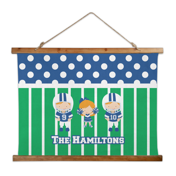 Custom Football Wall Hanging Tapestry - Wide (Personalized)