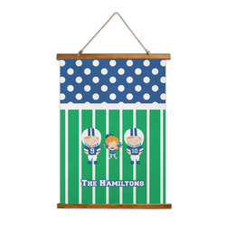 Football Wall Hanging Tapestry - Tall (Personalized)
