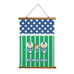 Football Wall Hanging Tapestry - Tall (Personalized)