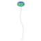 Football White Plastic 7" Stir Stick - Oval - Single Stick