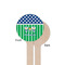 Football Wooden 6" Stir Stick - Round - Single Sided - Front & Back