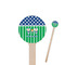 Football Wooden 7.5" Stir Stick - Round - Closeup