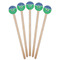 Football Wooden 7.5" Stir Stick - Round - Fan View