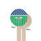 Football Wooden 7.5" Stir Stick - Round - Single Sided - Front & Back