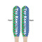 Football Wooden Food Pick - Paddle - Double Sided - Front & Back