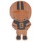 Football Wooden Sticker Medium Color - Main