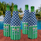 Football Zipper Bottle Cooler - Set of 4 - LIFESTYLE