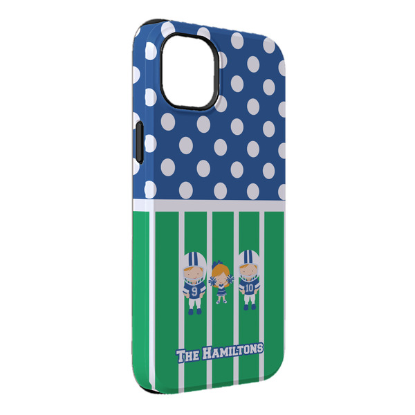 Custom Football iPhone Case - Rubber Lined - iPhone 14 Pro Max (Personalized)