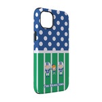 Football iPhone Case - Rubber Lined - iPhone 14 Pro (Personalized)