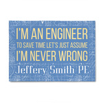 Engineer Quotes 4' x 6' Patio Rug (Personalized)