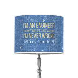 Engineer Quotes 8" Drum Lamp Shade - Poly-film (Personalized)