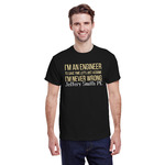 Engineer Quotes T-Shirt - Black - 3XL (Personalized)