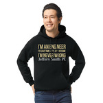 Engineer Quotes Hoodie - Black - XL (Personalized)