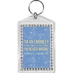 Engineer Quotes Bling Keychain (Personalized)